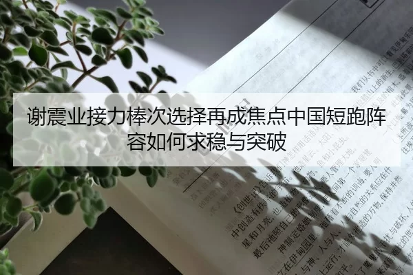 谢震业接力棒次选择再成焦点中国短跑阵容如何求稳与突破